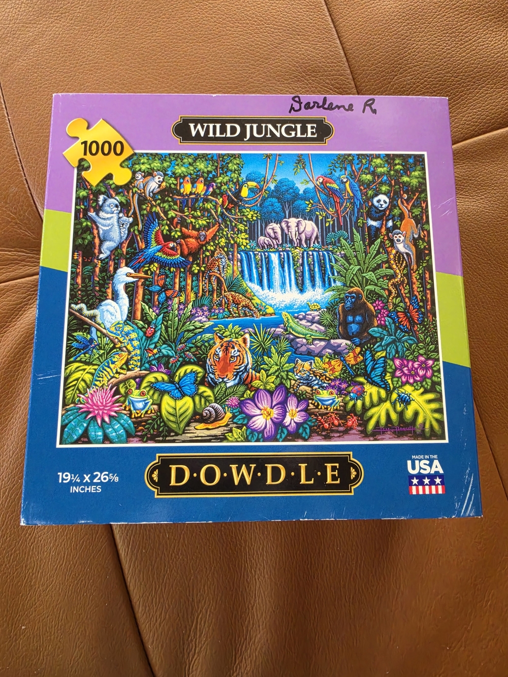 DOWDLE "Wild Jungle" 1000-Piece Puzzle - Collectible EUC